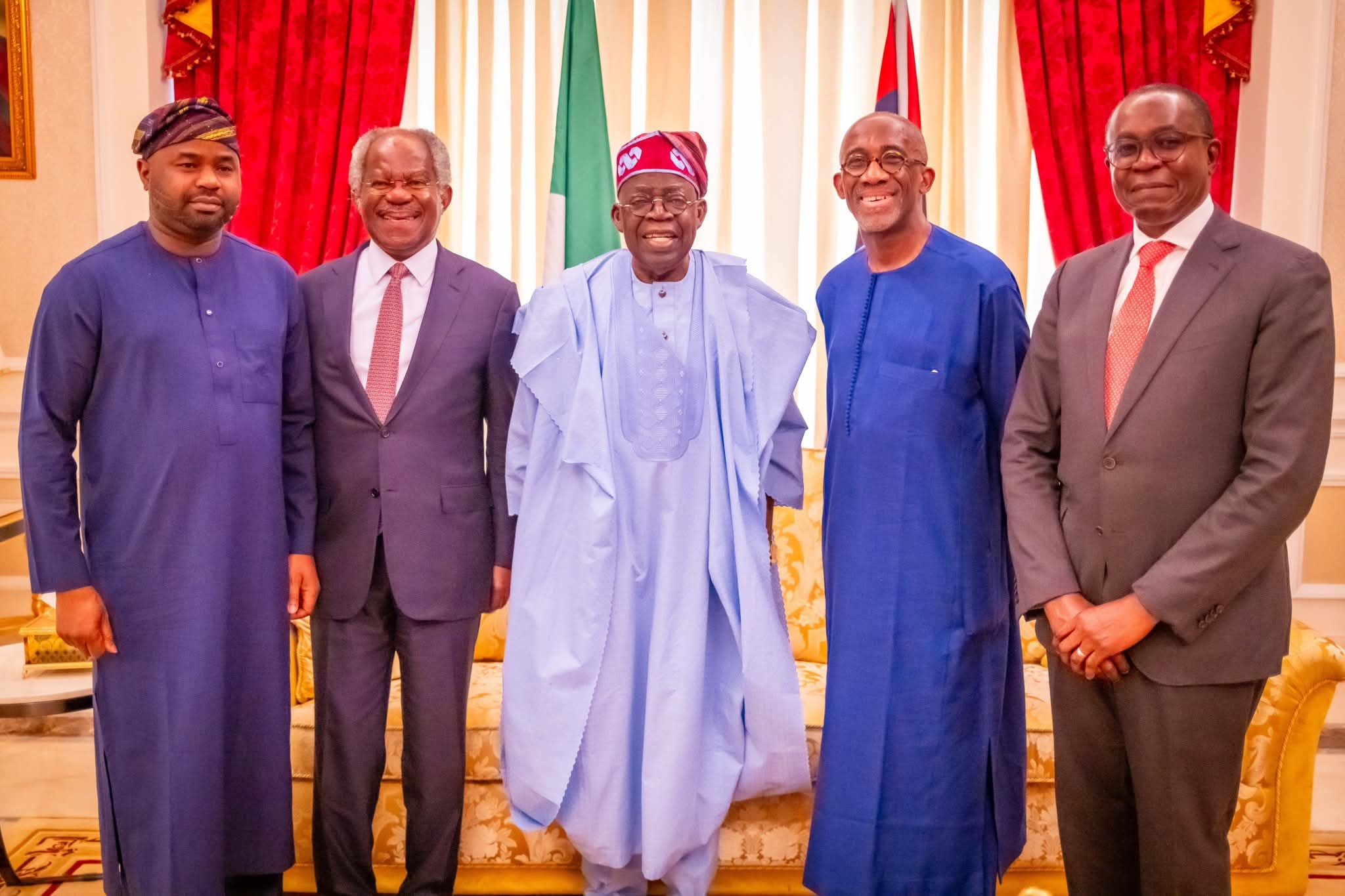 Tinubu meets Ogunlesi in Lagos to boost investments in Nigeria