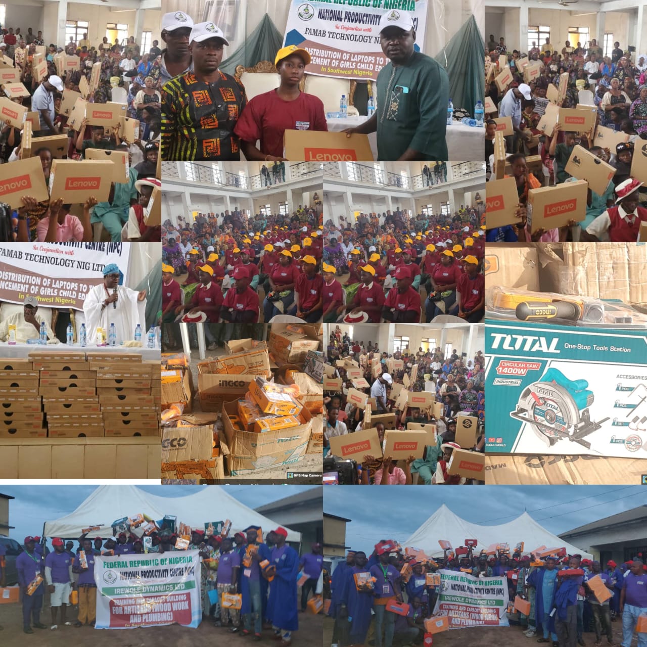 Hon. Gbenga Eleduma Empowers Thousands with Laptops, Tools, and Grants in Owo Hon. Gbenga Eleduma Empowers Thousands with Laptops, Tools, and Grants in Owo