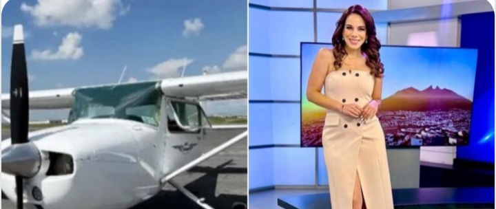 TV Presenter p∆sses away in plane cr@sh hours after posting photo of herself online