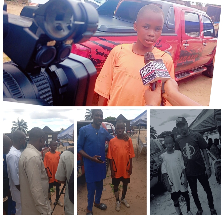 15-YEAR-OLD TALENTED REFEREE DISCOVERED BY HON. UJU KINGSLEY CHIMA MFR (OMEUDO) FOR ACADEMIC AND PROFESSIONAL IMPROVEMENT