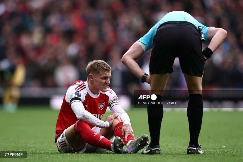 EPL: Ødegaard sets unwanted record as Arsenal go top of Premier League