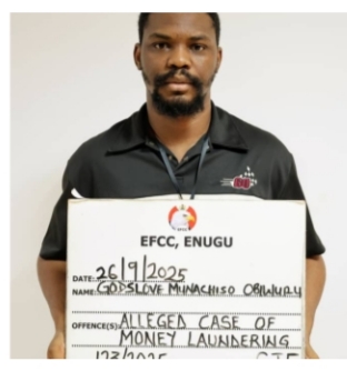 EFCC Arraigns 26-Year-Old FBI Suspect For Alleged Cryptocurrency Account Takeover In Enugu EFCC Arraigns 26-Year-Old FBI Suspect For Alleged Cryptocurrency Account Takeover In Enugu