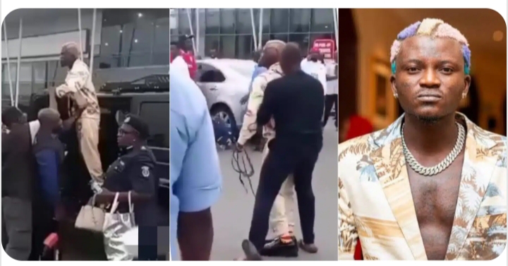 Portable spotted making a scene at the airport