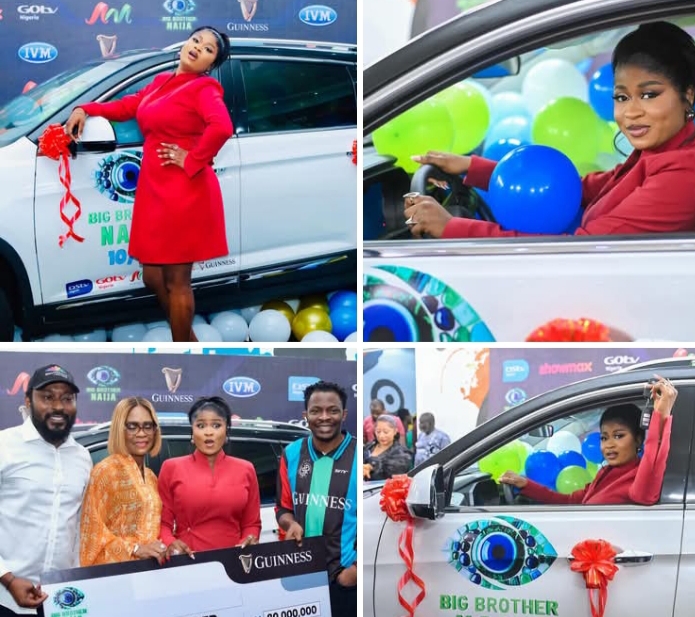 BBNaija 10: Imisi receives ₦80m grand prize, brand-new Innoson SUV