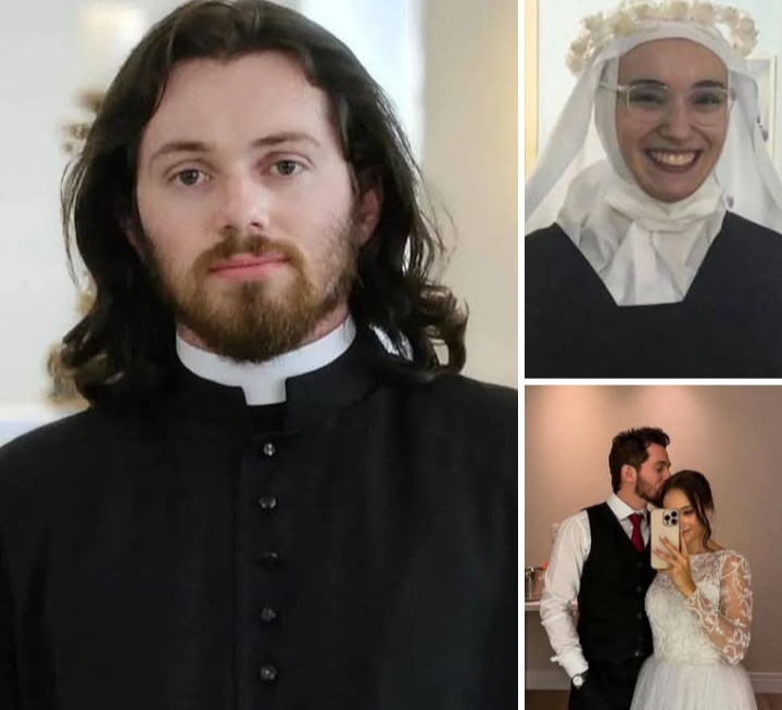 Former nun marries Catholic priest in secret after they fell in love while praying together.