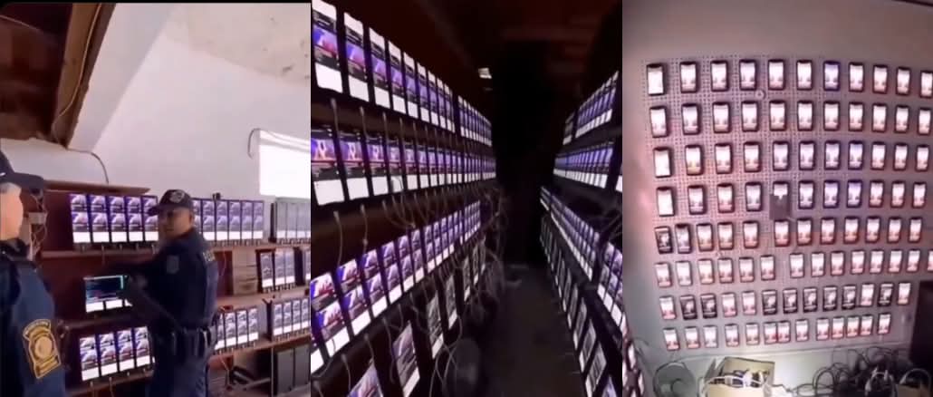Police Uncover YouTube “View Farm” With Phones Mounted to The Ceiling Running Nonstop to Generate Fake Views