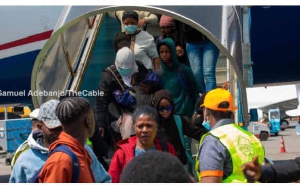 Another batch of Nigerians repatriated from South Africa arrive Lagos