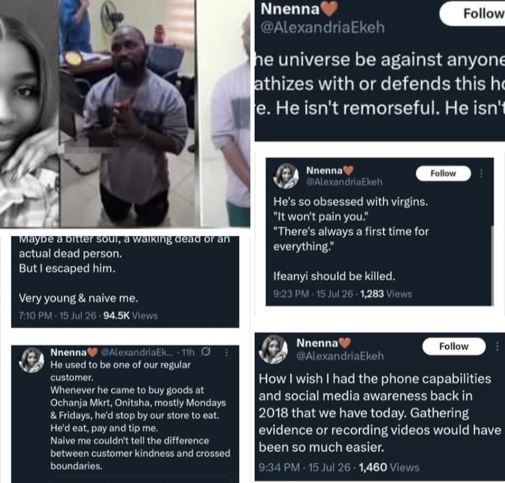 “I £scaped Him” — Lady Shares D!sturbing Encounter with Odogwu Asaba After His Arrest