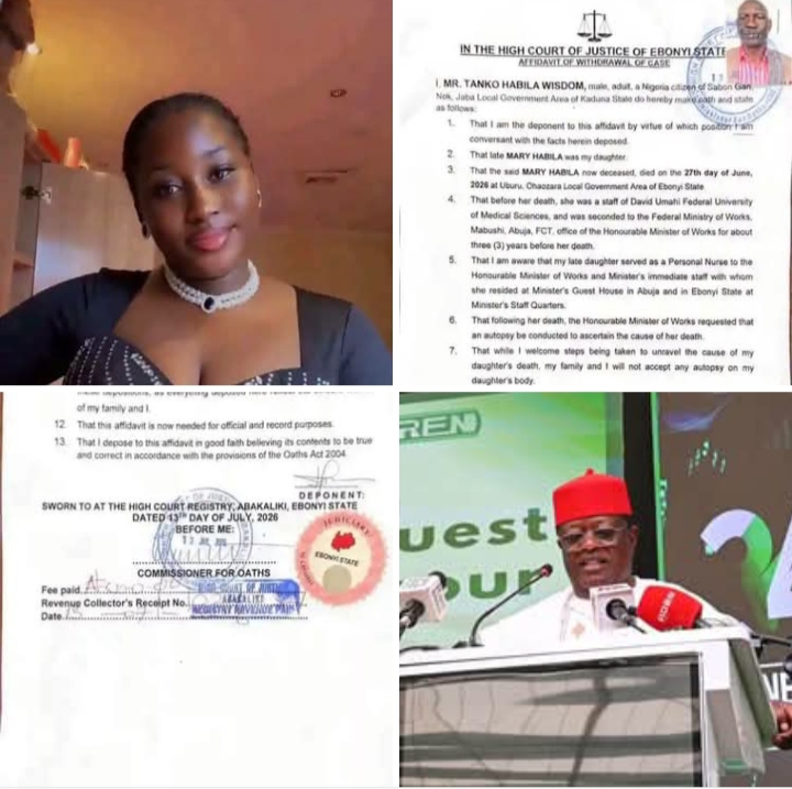 Father of Late Mary Habila Rejects Autopsy, Says Family Suspects No Foul Play