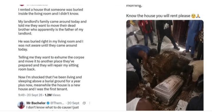 Tenant discovers c0rpse had been bur!ed in living room of rented house he’s been living in. Tenant discovers c0rpse had been bur!ed in living room of rented house he’s been living in.